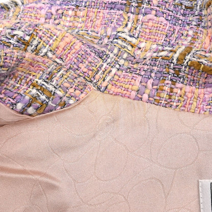 Chanel 2005 Single Breasted Tweed Jacket Pink #38