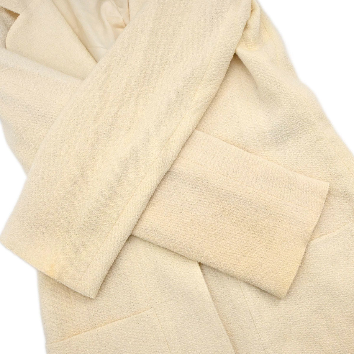 Chanel 1999 Ivory Single Breasted Jacket #36