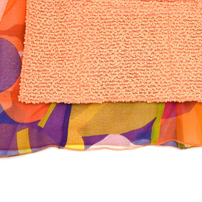 Chanel 2000 Tweed Silk Jacket Orange #40