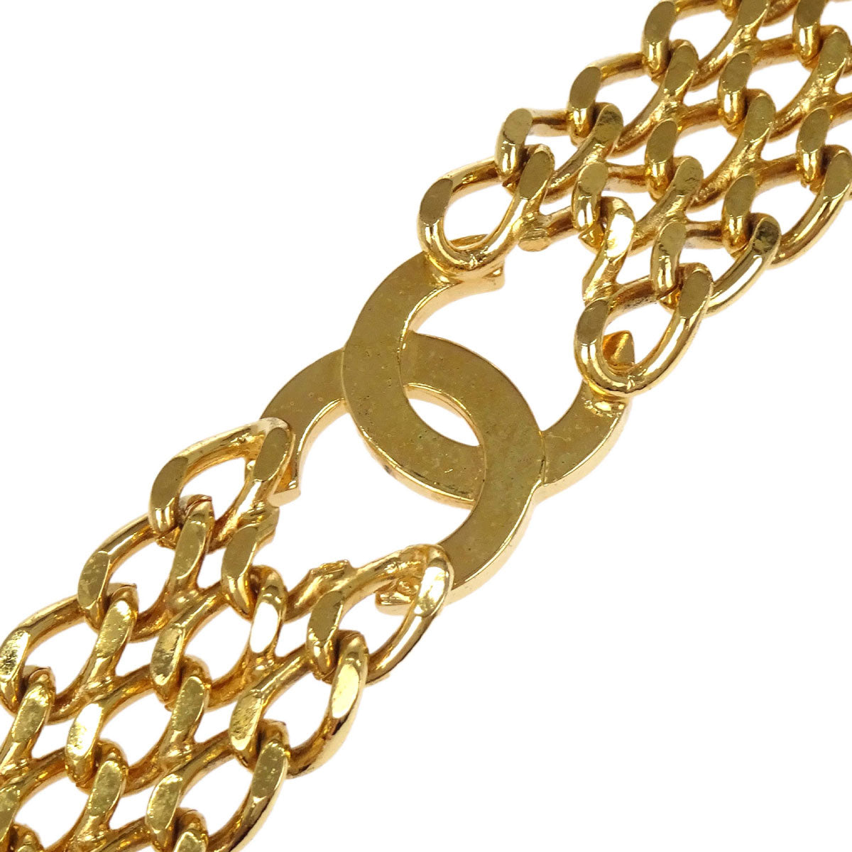 Chanel Gold Chain CC Bracelet Bangle Accessories 97A