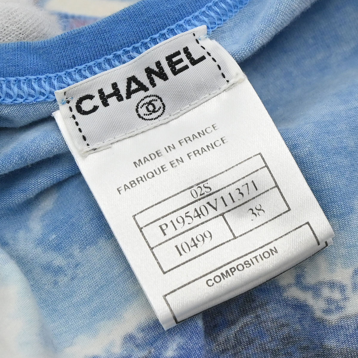 Chanel 2002 Surf Line Sleeveless Tank Top Blue #38