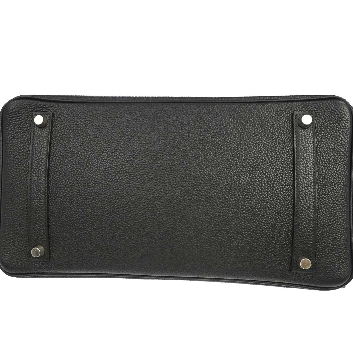 Hermes Black Taurillon Clemence Birkin 35 Handbag