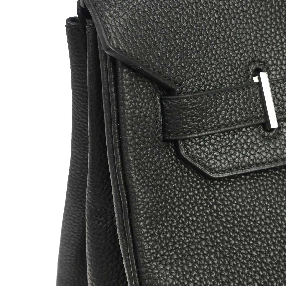 Hermes Black Taurillon Clemence Birkin 35 Handbag