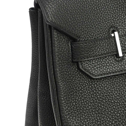 Hermes Black Taurillon Clemence Birkin 35 Handbag