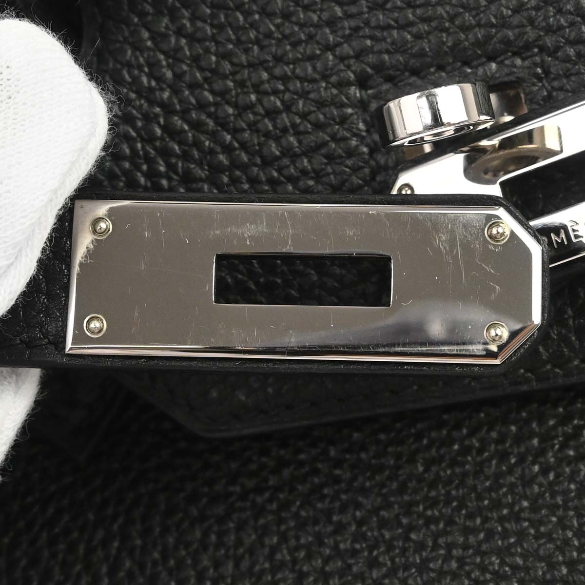 Hermes Black Taurillon Clemence Birkin 35 Handbag