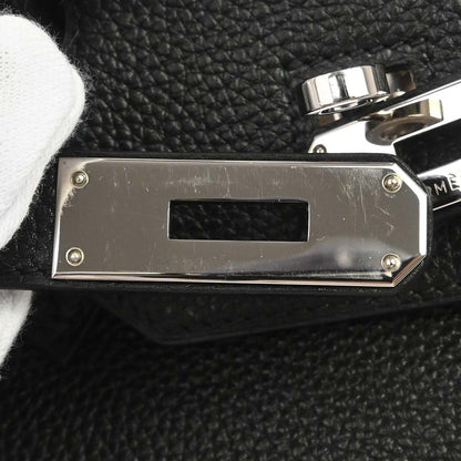 Hermes Black Taurillon Clemence Birkin 35 Handbag