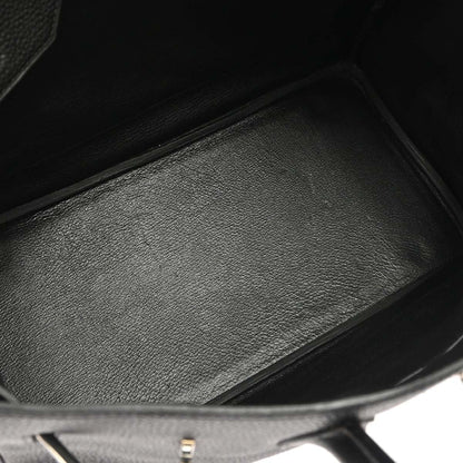 Hermes Black Taurillon Clemence Birkin 35 Handbag
