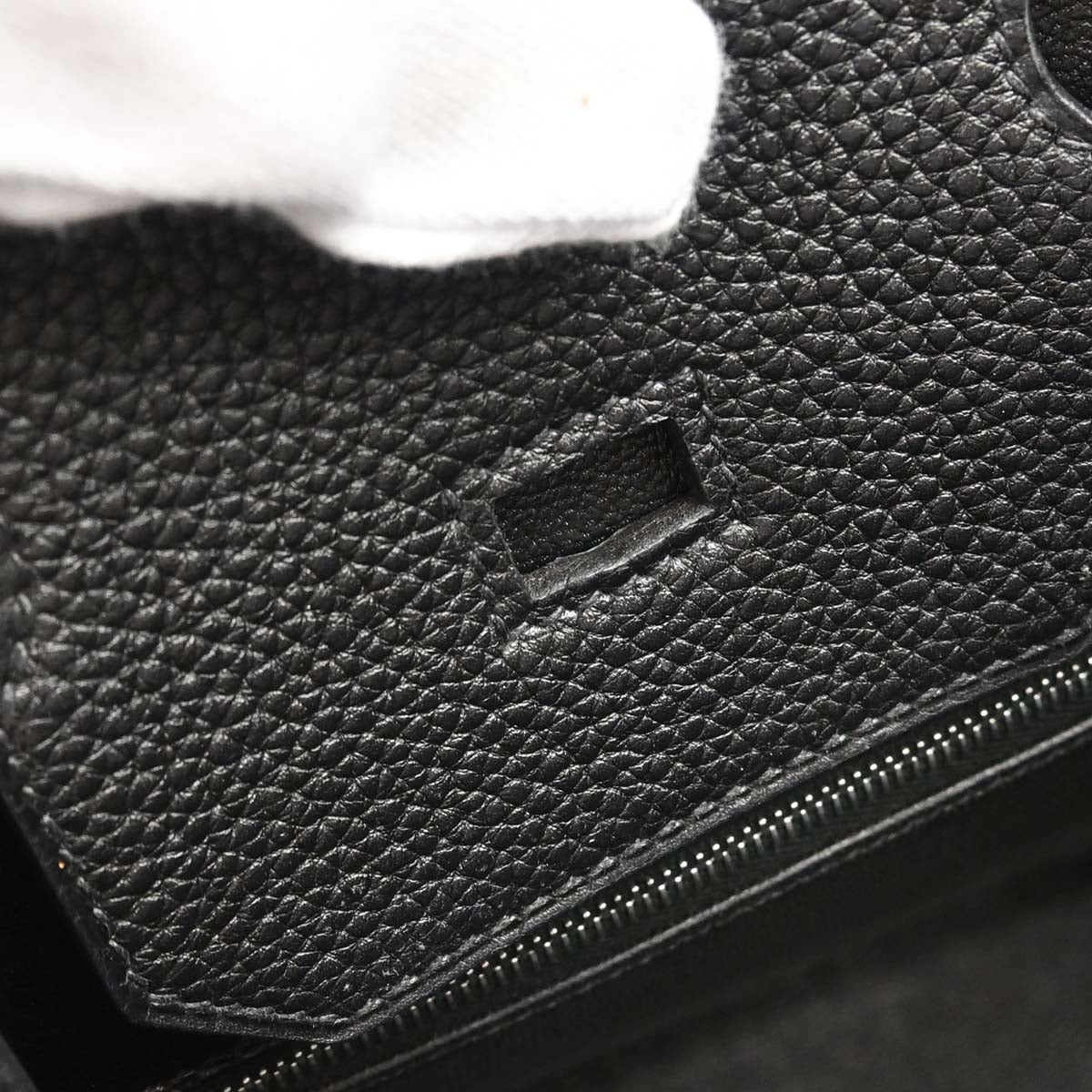 Hermes Black Taurillon Clemence Birkin 35 Handbag
