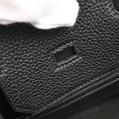 Hermes Black Taurillon Clemence Birkin 35 Handbag