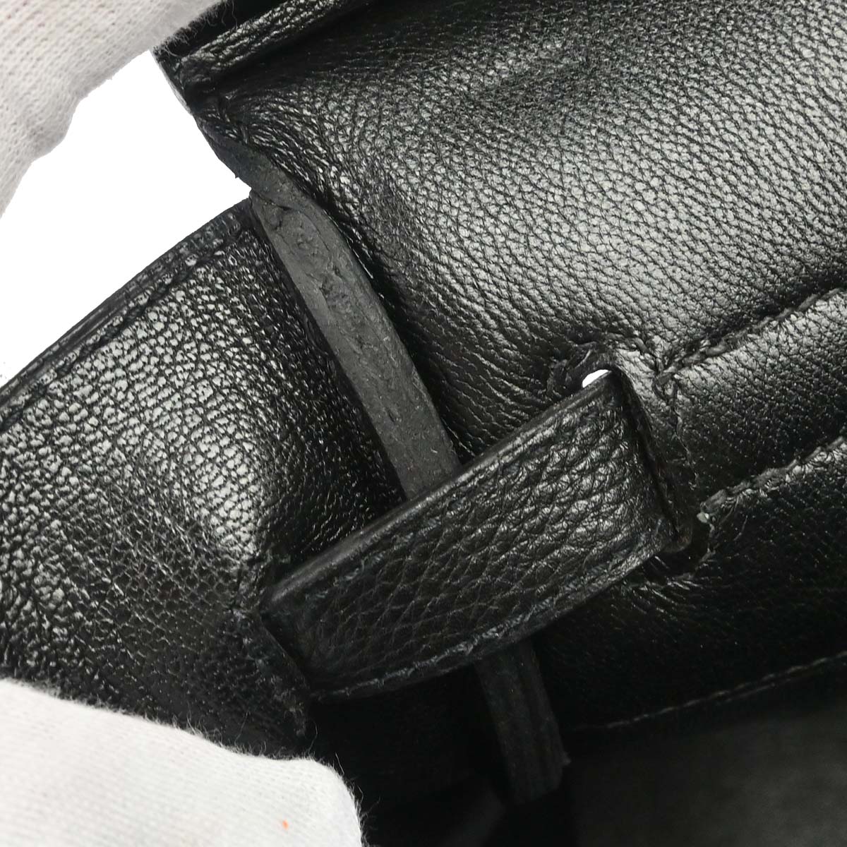 Hermes Black Taurillon Clemence Birkin 35 Handbag