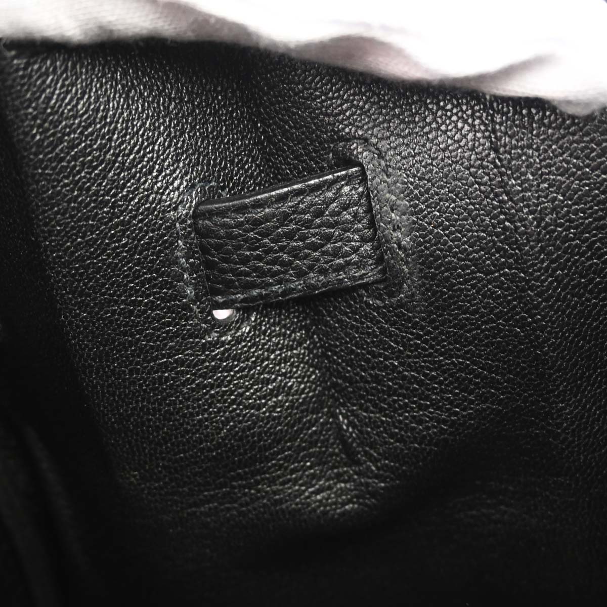 Hermes Black Taurillon Clemence Birkin 35 Handbag