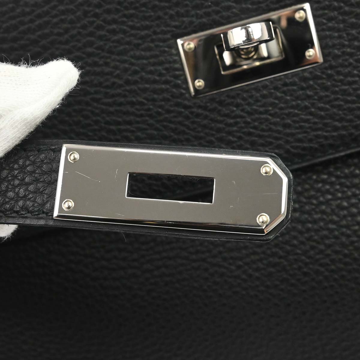 Hermes Black Togo Kelly 32 Retourne 2way Shoulder Handbag