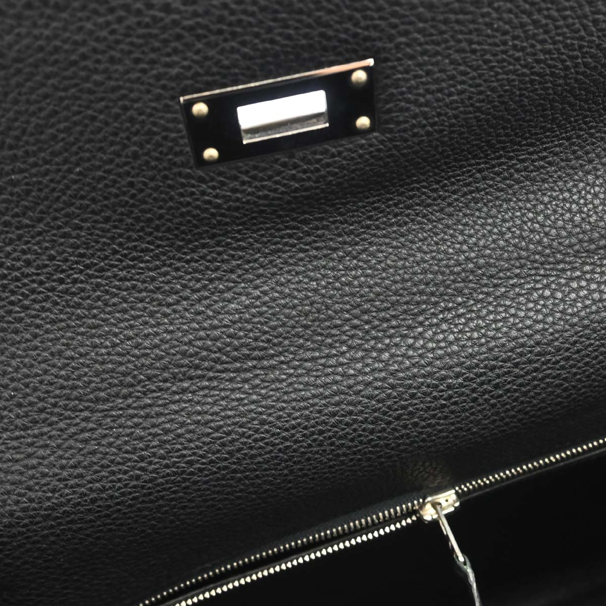 Hermes Black Togo Kelly 32 Retourne 2way Shoulder Handbag