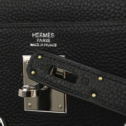 Hermes Black Togo Kelly 32 Retourne 2way Shoulder Handbag