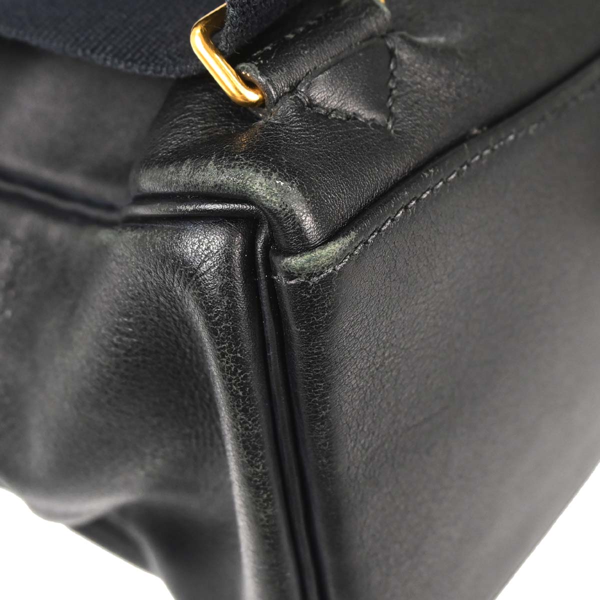 Hermes Black Gulliver Kelly A Dos GM Backpack