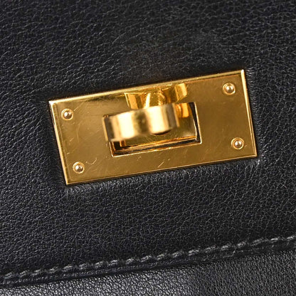 Hermes Black Gulliver Kelly A Dos GM Backpack