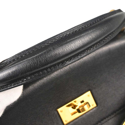 Hermes Black Gulliver Kelly A Dos GM Backpack