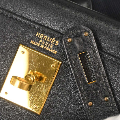 Hermes Black Gulliver Kelly A Dos GM Backpack