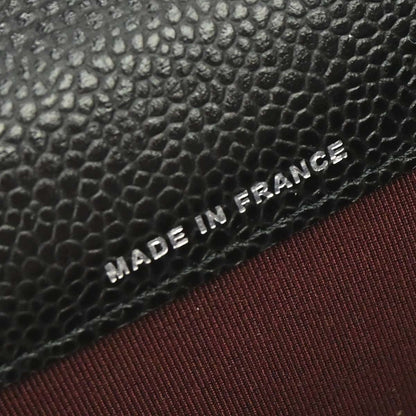 Chanel 2019 Black Caviar Skin Coin Purse Wallet