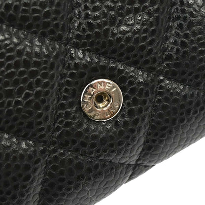 Chanel 2019 Black Caviar Skin Coin Purse Wallet