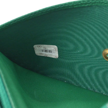 Chanel 1996-1997 Green Caviar Skin Bifold Long Wallet
