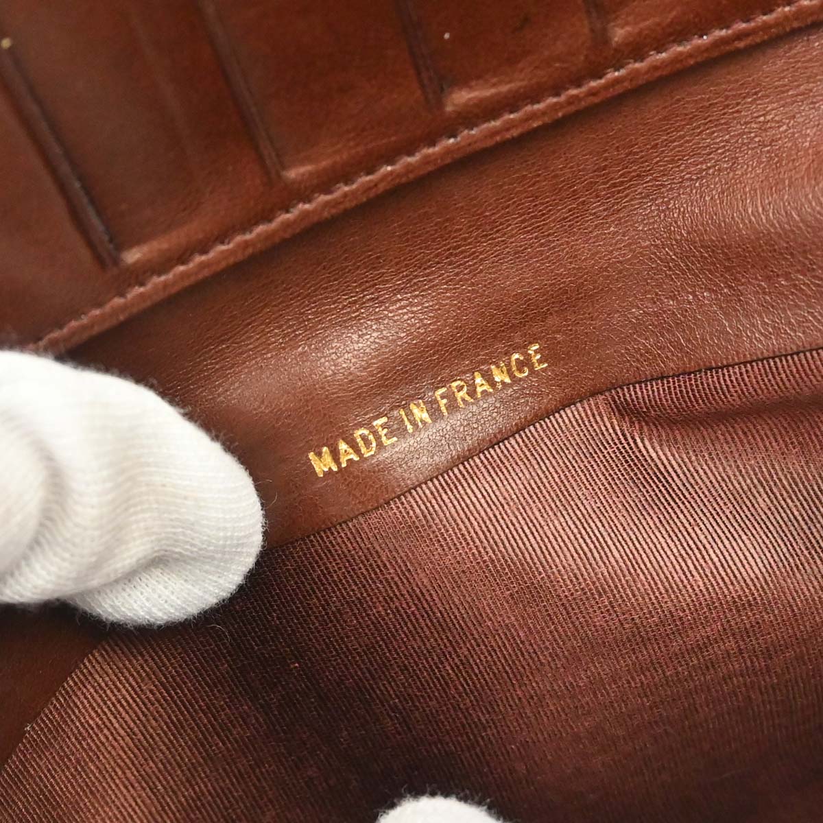 Chanel Brown Caviar Skin Long Bifold Wallet Purse