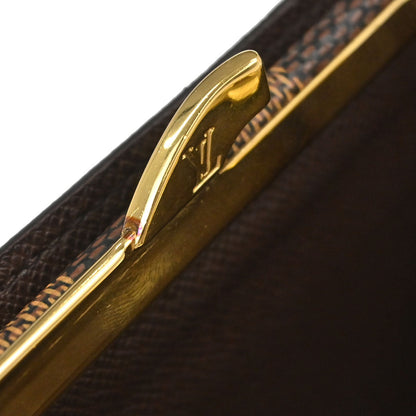 Louis Vuitton Damier Porte Monnaie Viennois Wallet Purse N61663