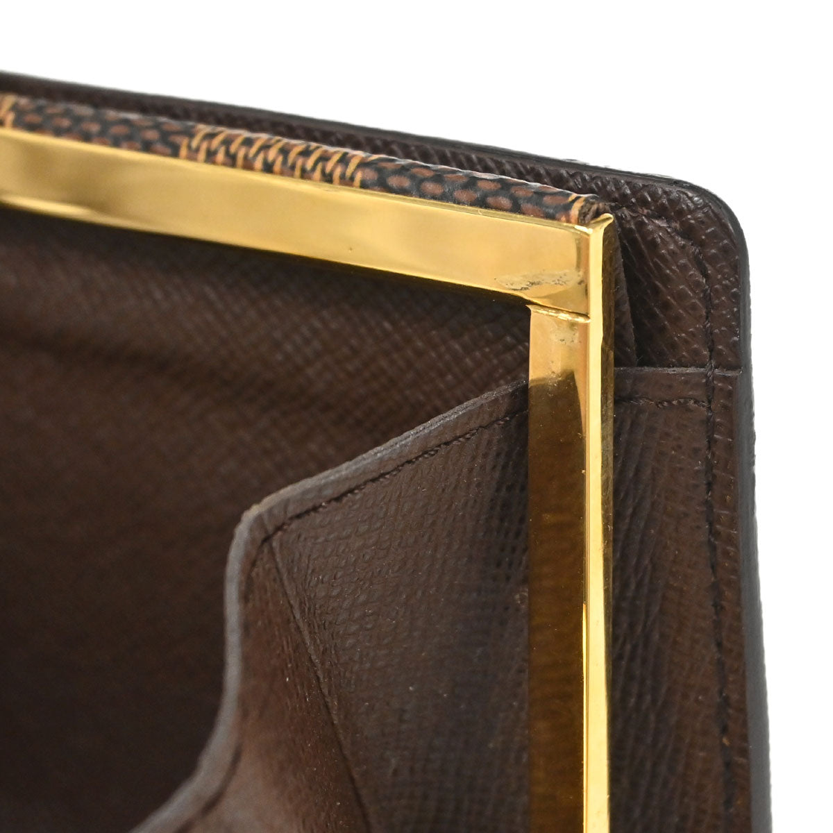 Louis Vuitton Damier Porte Monnaie Viennois Wallet Purse N61663
