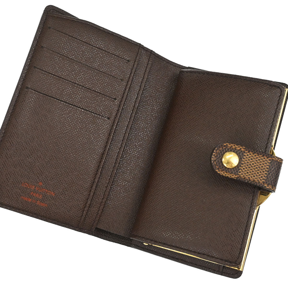 Louis Vuitton Damier Porte Monnaie Viennois Wallet Purse N61663