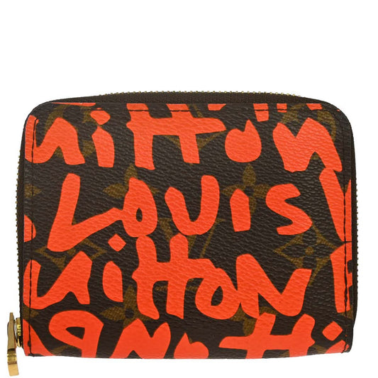 Louis Vuitton Monogram Graffiti Zippy Coin Purse Wallet M93708