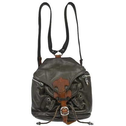 Chrome Hearts Flerknee Brown Leather Backpack