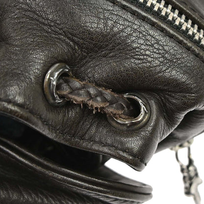 Chrome Hearts Flerknee Brown Leather Backpack