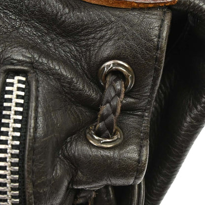 Chrome Hearts Flerknee Brown Leather Backpack
