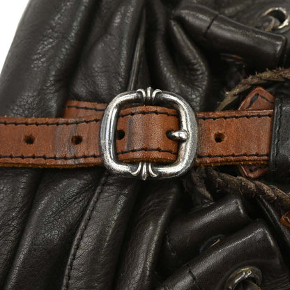 Chrome Hearts Flerknee Brown Leather Backpack