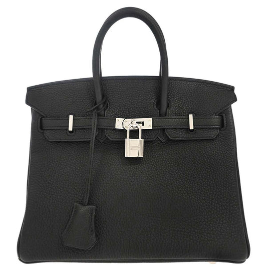 Hermes Black Togo Birkin 25 Handbag