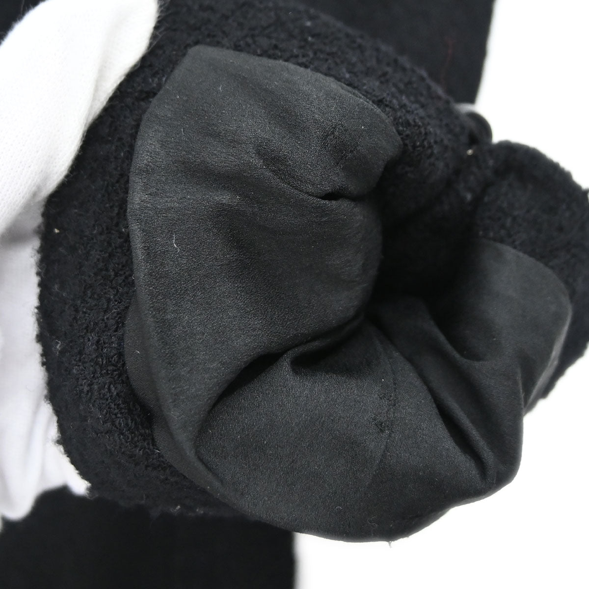 Chanel 1998 Tweed Jacket Black Beige #36