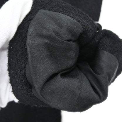 Chanel 1998 Tweed Jacket Black Beige #36