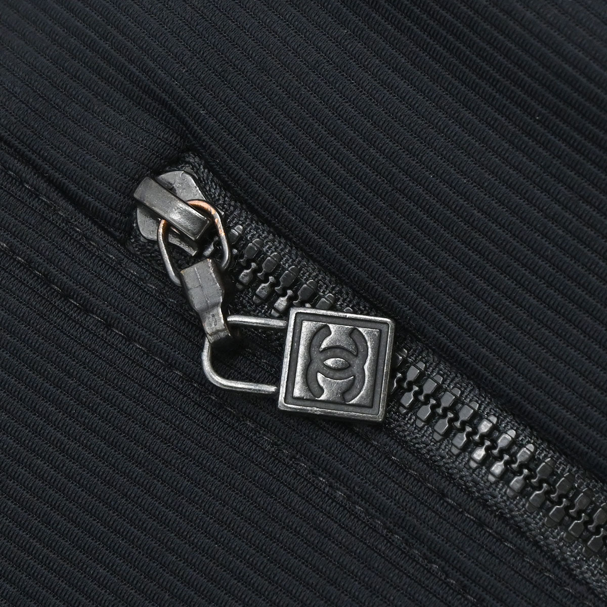 Chanel 2004 Sport Line Zip Up Jacket Black #38