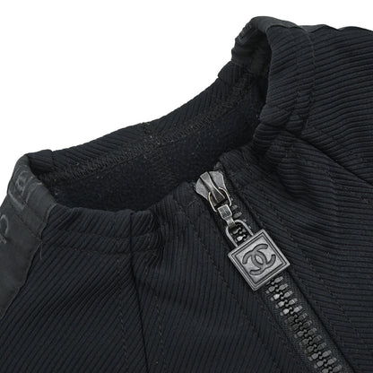 Chanel 2004 Sport Line Zip Up Jacket Black #38