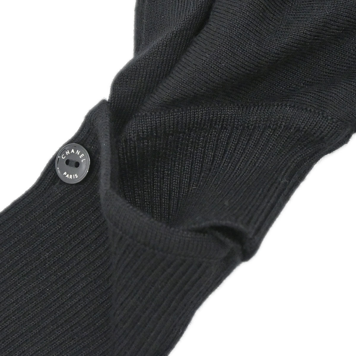 Chanel 2008 Long Sleeve Short Sleeve 2way Top Black #34