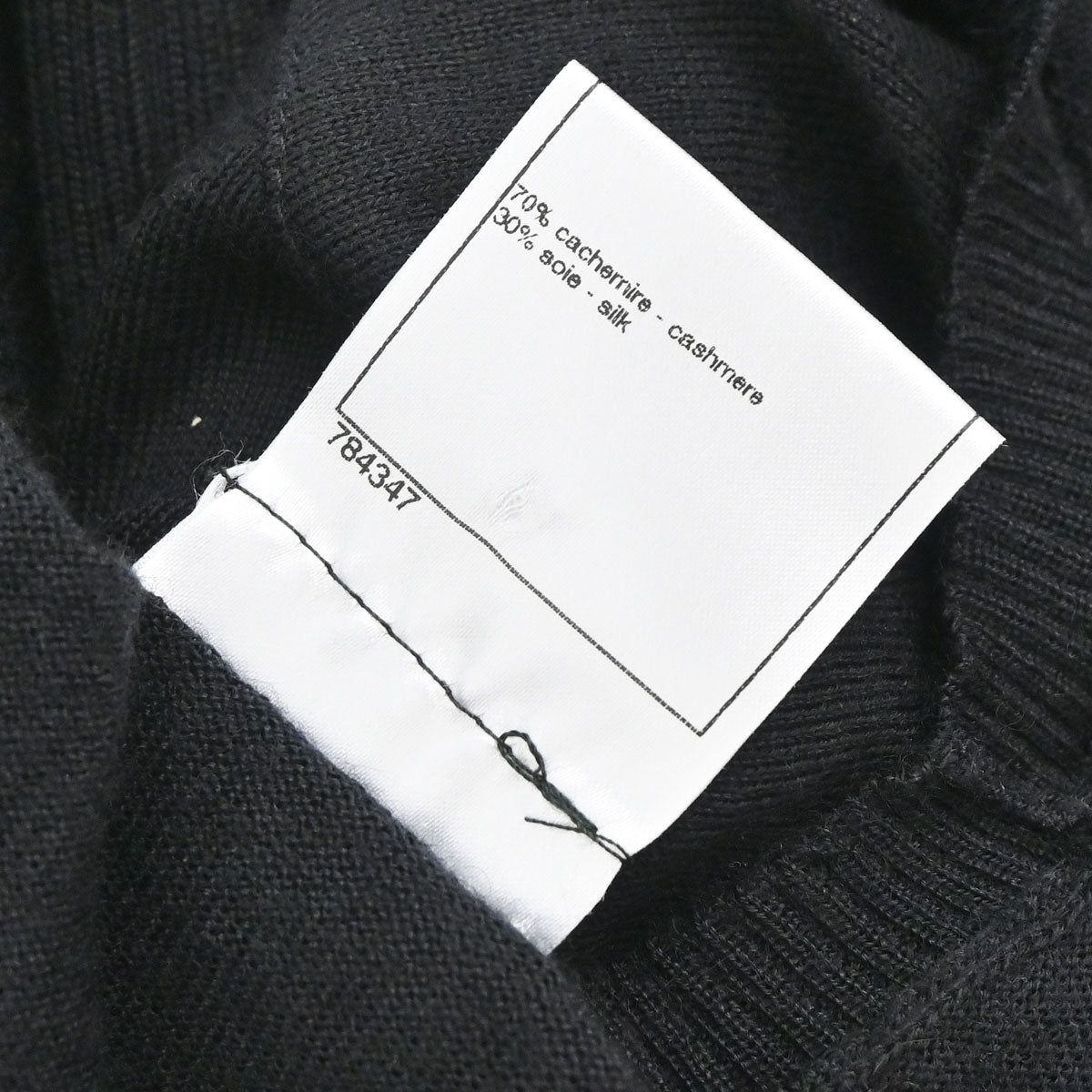 Chanel 2008 Long Sleeve Short Sleeve 2way Top Black #34