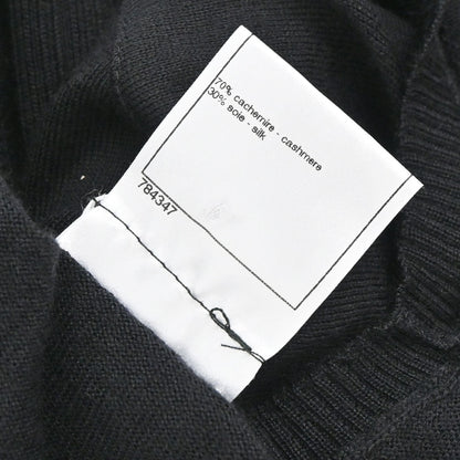 Chanel 2008 Long Sleeve Short Sleeve 2way Top Black #34