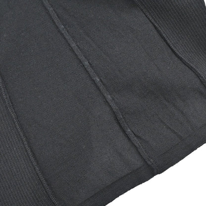 Chanel 2008 Long Sleeve Short Sleeve 2way Top Black #34