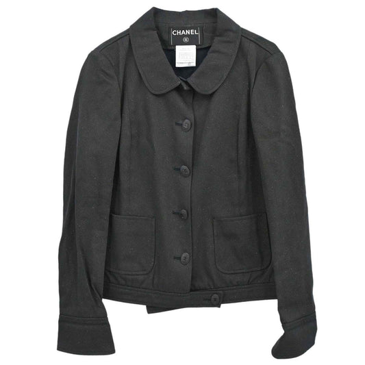 Chanel 2004 Jacket Glitter Black #38