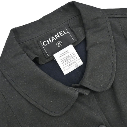 Chanel 2004 Jacket Glitter Black #38