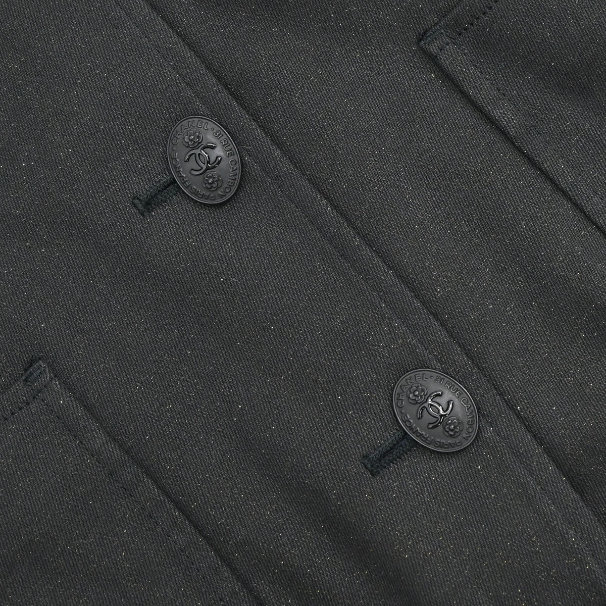 Chanel 2004 Jacket Glitter Black #38