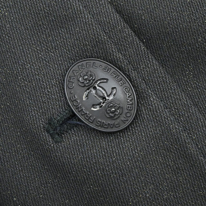 Chanel 2004 Jacket Glitter Black #38