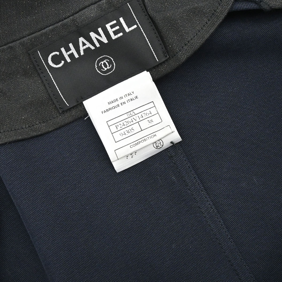 Chanel 2004 Jacket Glitter Black #38