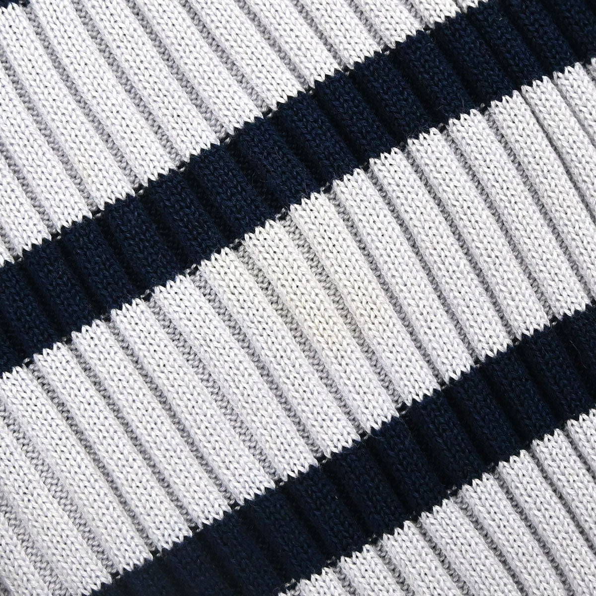 Chanel 1998 Short Sleeve Top Border Gray Navy #44