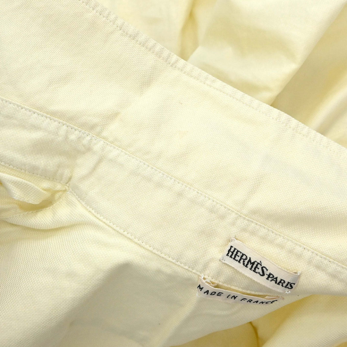 Hermes Shirt Blouse Light Yellow #40